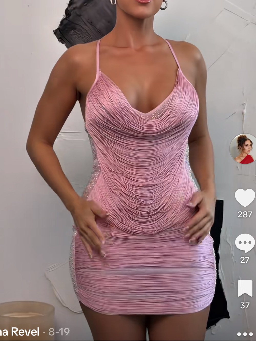 Oh Polly pink mini dress